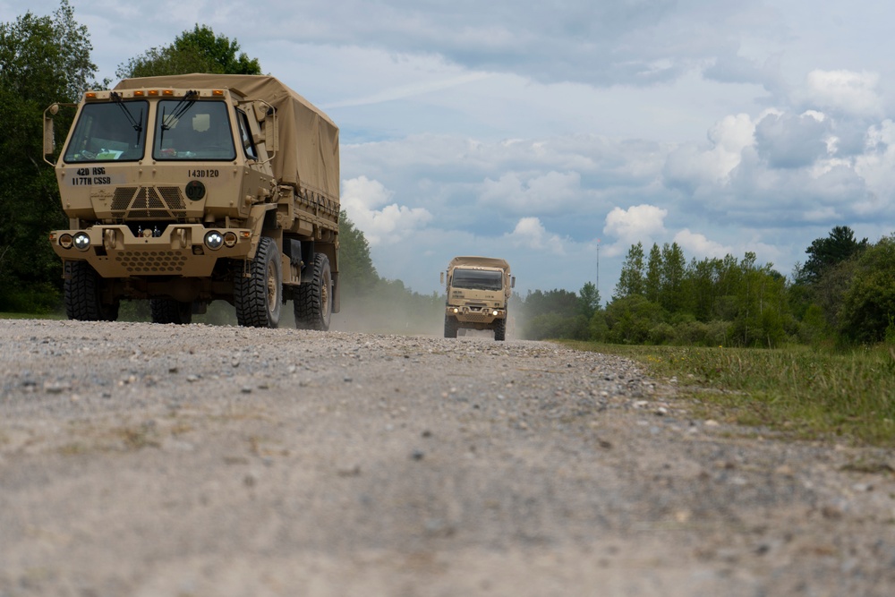 New Jersey National Guard Soldiers Conduct XCTC Route Reconnaissance