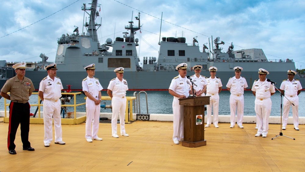RIMPAC Commander Speaks at Press Conference