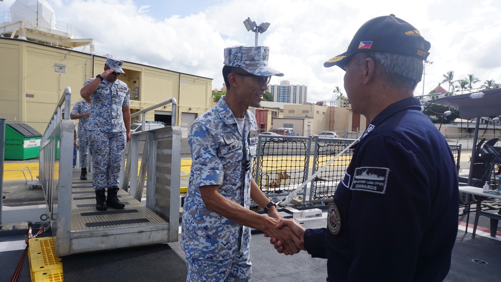 PH frigate in Hawaii receives visits from multinational counterparts