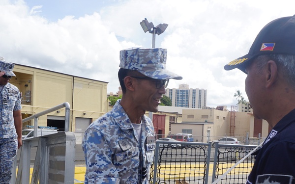 PH frigate in Hawaii receives visits from multinational counterparts