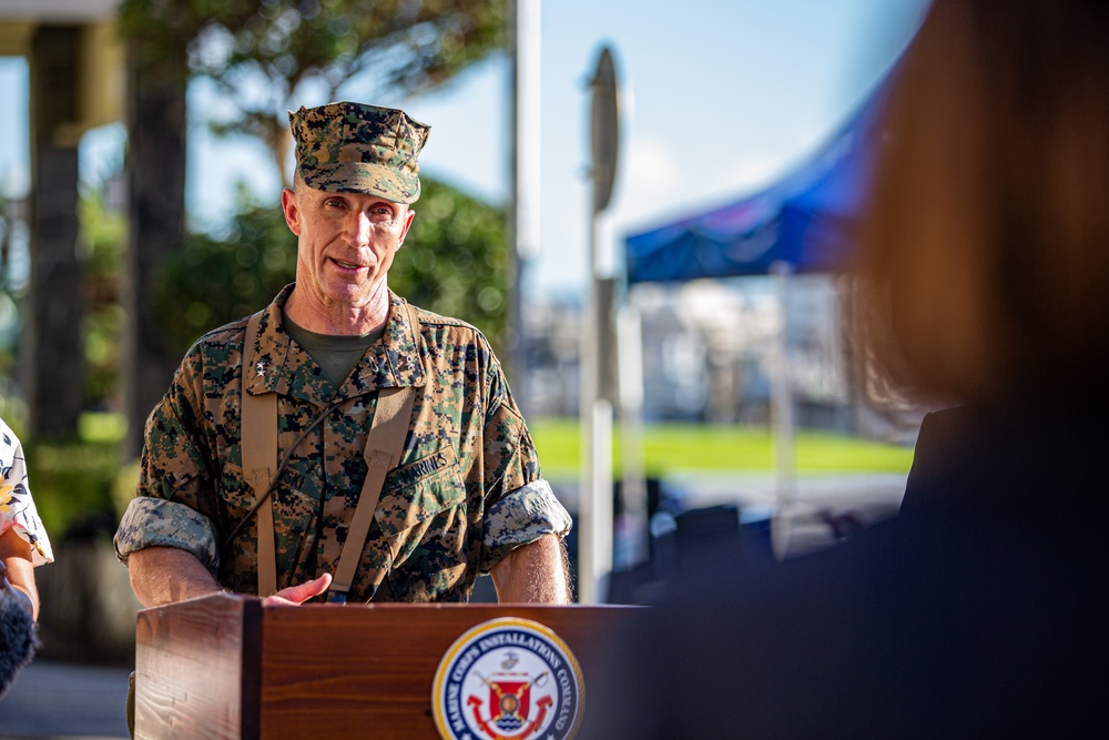 Marine Corps Installations Pacific Conducts a Change of Command Ceremony on Camp Foster