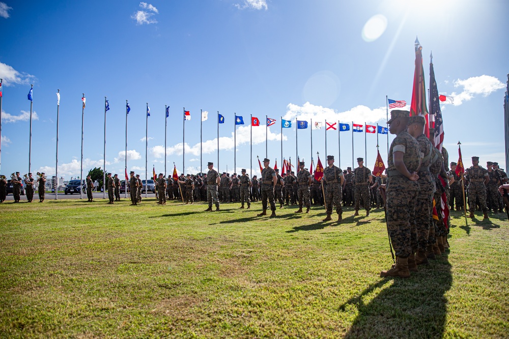 Marine Corps Installations Pacific Conducts a Change of Command Ceremony on Camp Foster