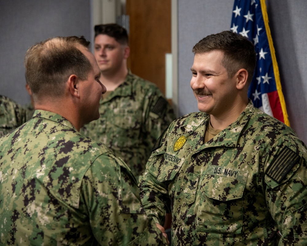 MA1 Christopher Provenzano frocking ceremony