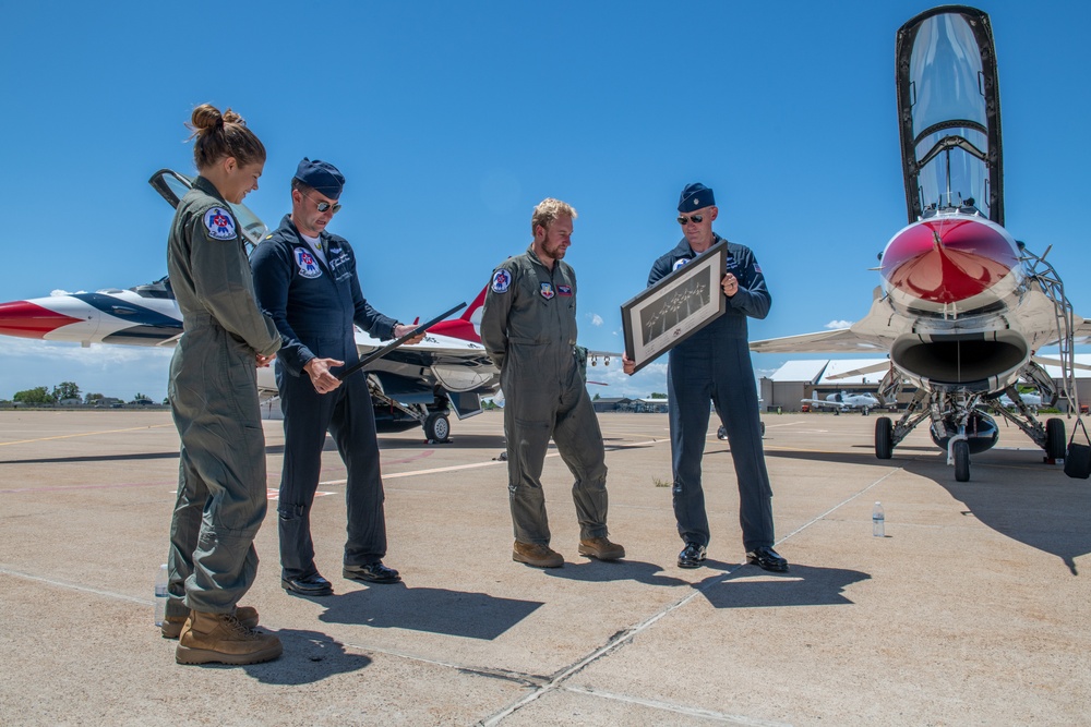 Utah Olympians Ride with Thunderbirds