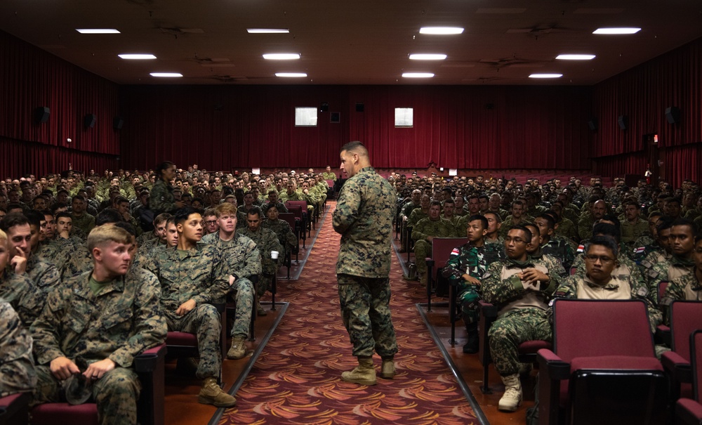 RIMPAC 2022: MAGTF-7 Leadership Addresses Battalion Landing Team 3/4