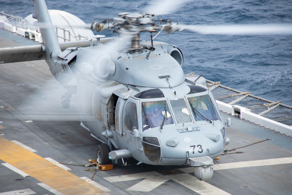 Flight Operations on USS Makin Island