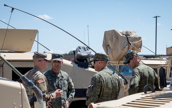 Kosovo Security Force and Iowa National Guard Military Police work together