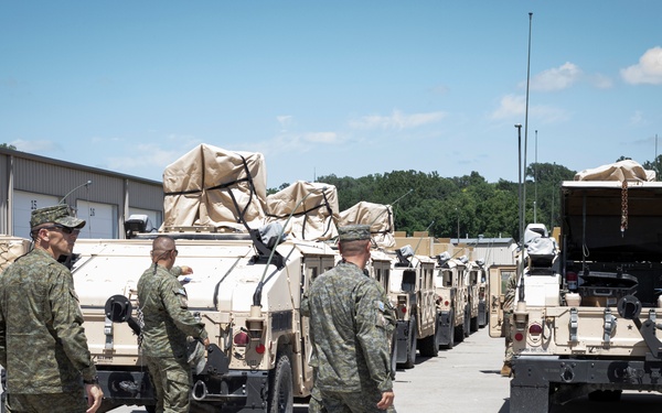 Kosovo Security Force and Iowa National Guard Military Police work together