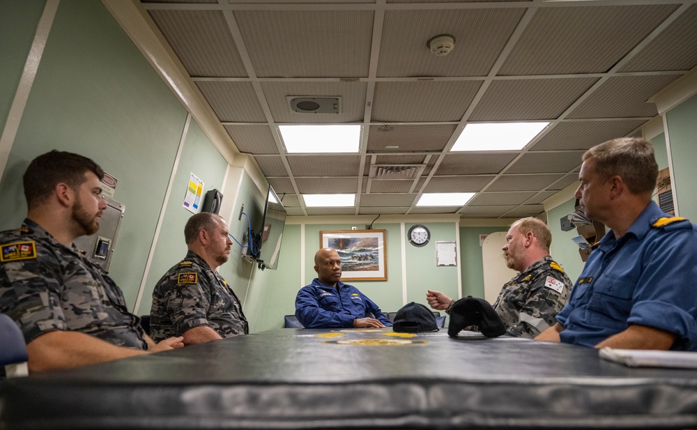 Australian Navy members visit U.S. Coast Guard Cutter Midgett