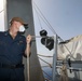 USS Cole Underway with Italian Naval Liasion Officers