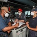 USS Cole Underway with Italian Naval Liasion Officers