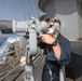 USS Cole Underway with Italian Naval Liasion Officers