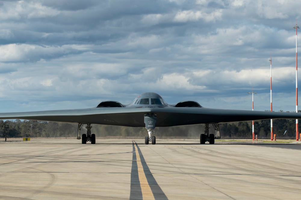 B-2 Spirit stealth bombers deploy to RAAF Base Amberley, Australia