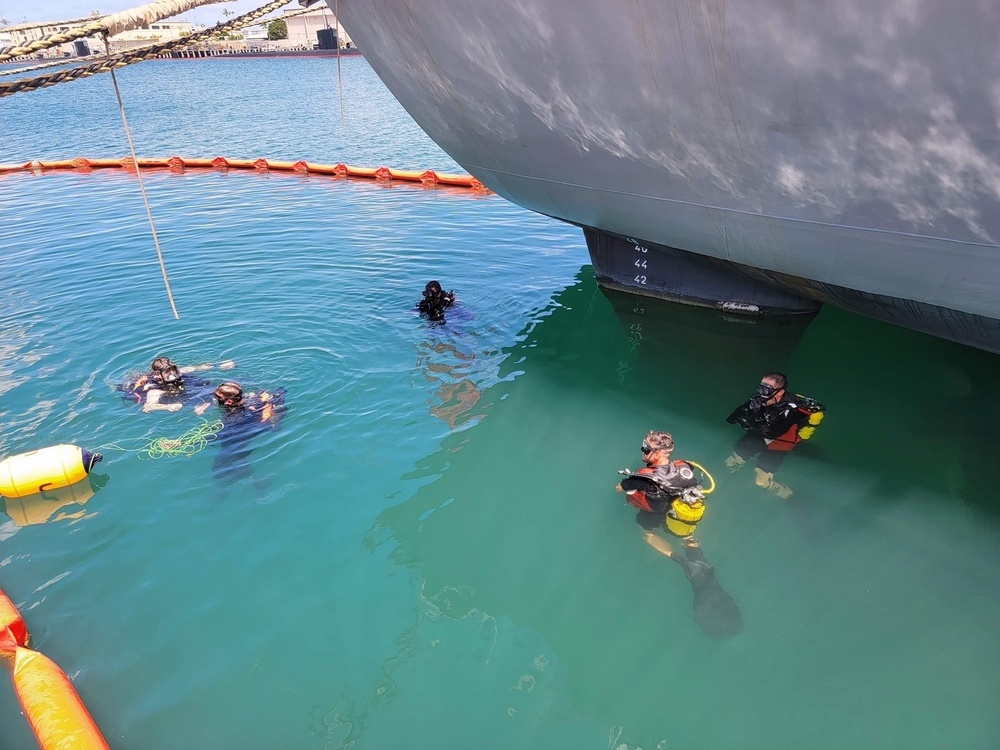 French and Canadian Divers Work Together