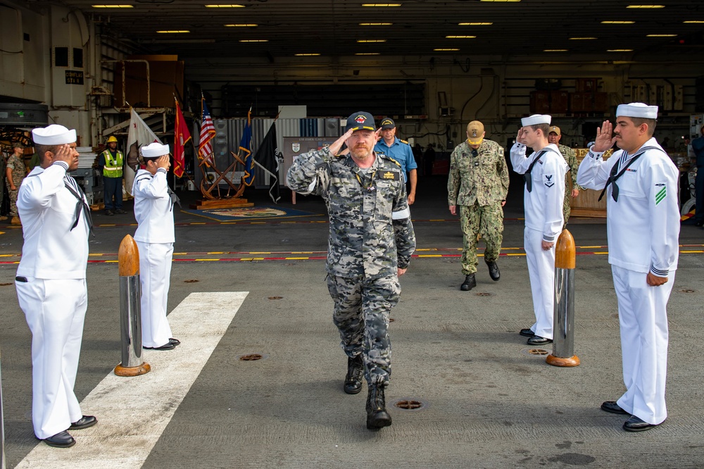 CFMCC Visits CTF 176 Leadership During RIMPAC
