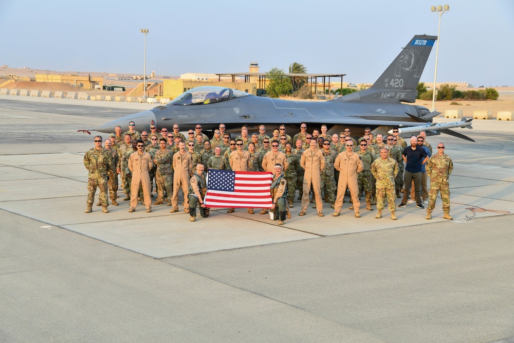 179th Expeditionary Fighter Squadron deploys to Egypt in support of Agile Phoenix 22 [Image 6 of 11]