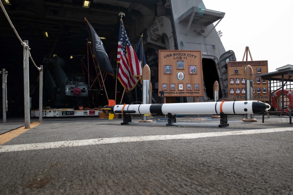 Commander Task Force 52 / 54 and French Det aboard USS Sioux City