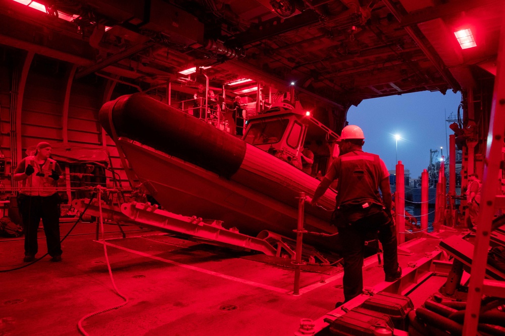 Mine Countermeasure RHIB Operations Aboard USS Sioux City