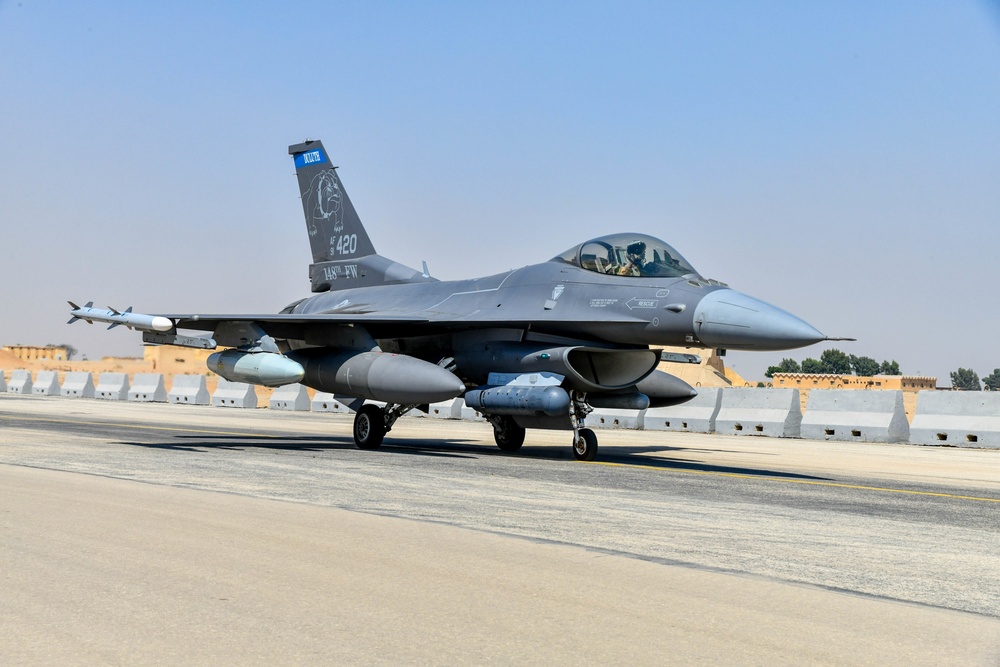 179th Expeditionary Fighter Squadron deploys to Egypt in support of Agile Phoenix 22 [Image 8 of 11]