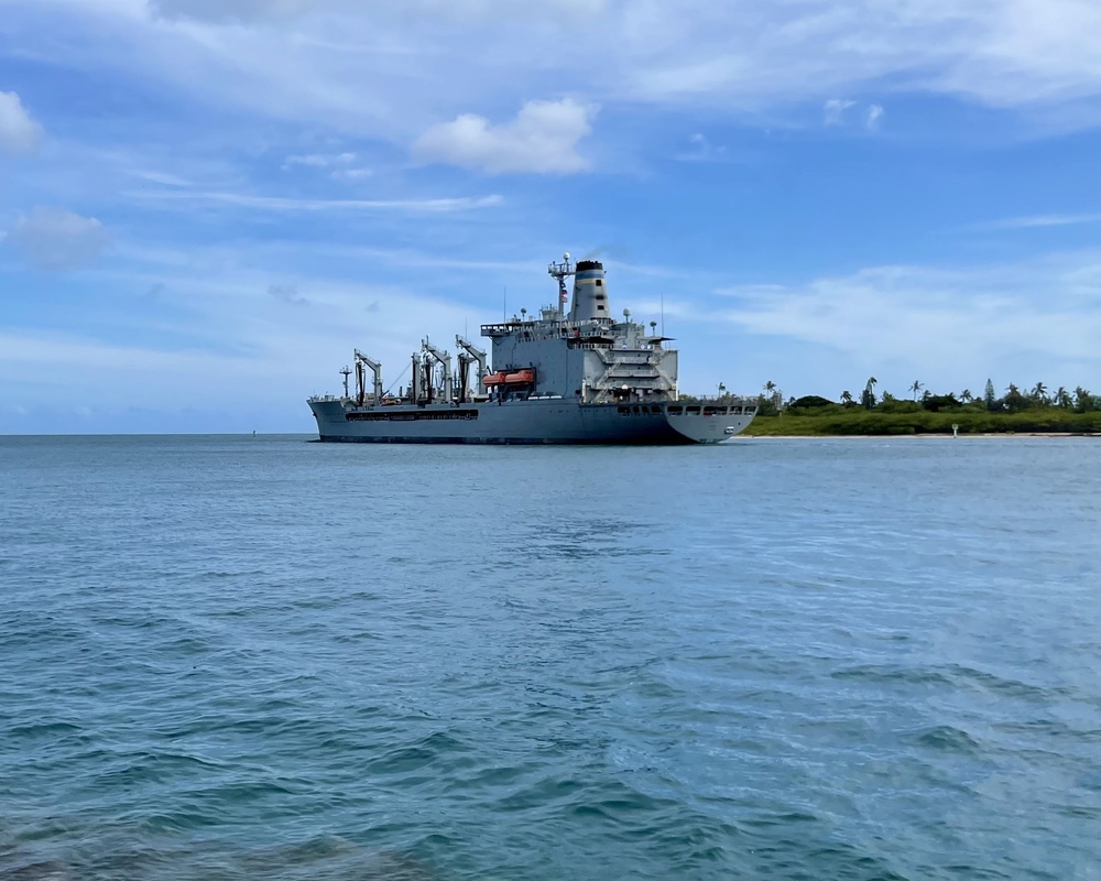 USNS Pecos Departs Pearl Harbor