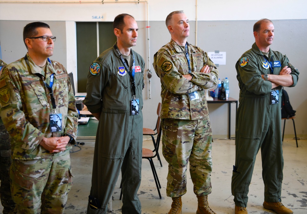 USAFE-AFAFRICA space forces director participates in a key leader engagement during Real Thaw 22