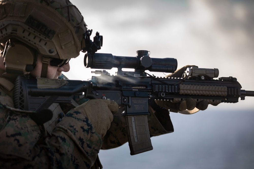 22nd Marine Expeditionary Unit Conducts Live-Fire Exercise Aboard USS Kearsarge