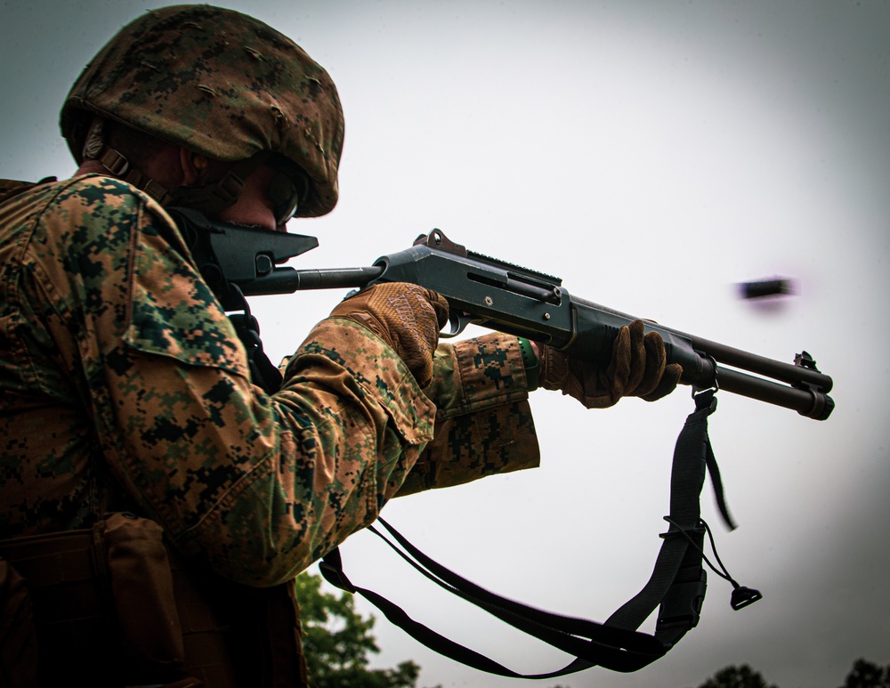 Marines with Guard Company conduct security forces training and sharpen infantry skills at Marine Corps Base Quantico, Va.