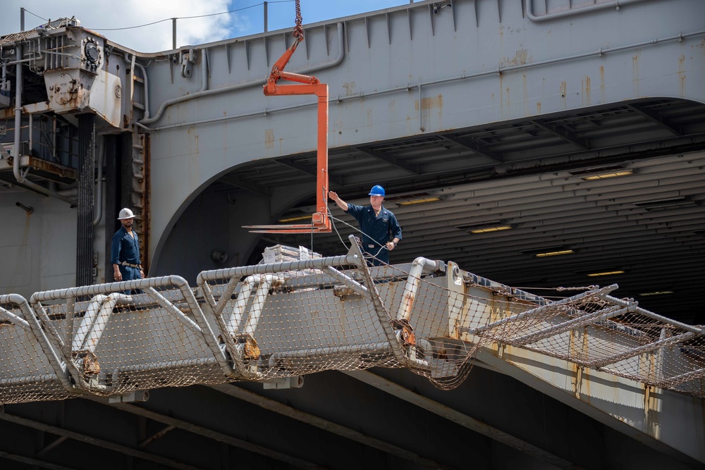 Kearsarge is in Port in Brest, France for Mid-Deployment Voyage Repairs