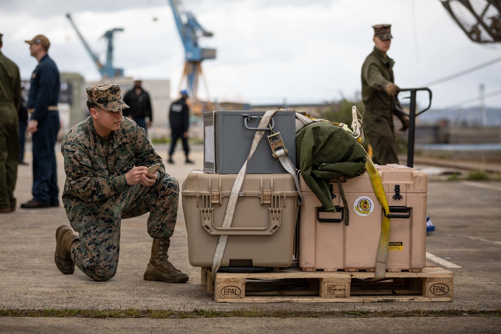 Kearsarge is in Port in Brest, France for Mid-Deployment Voyage Repairs