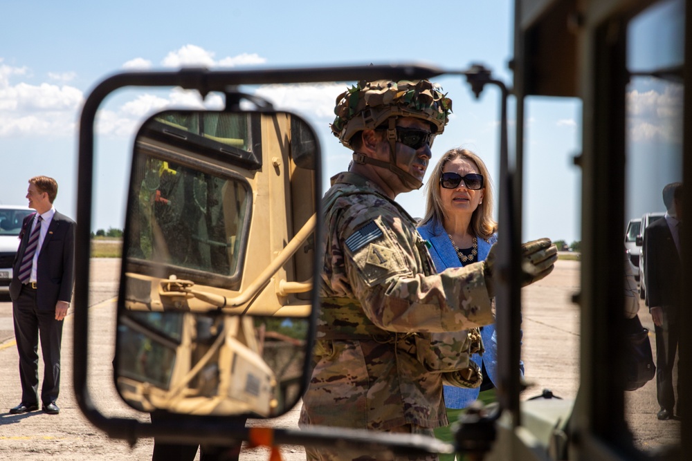 Ambassador Julianne Smith visits Mihail Kogălniceanu Air Base, Romania