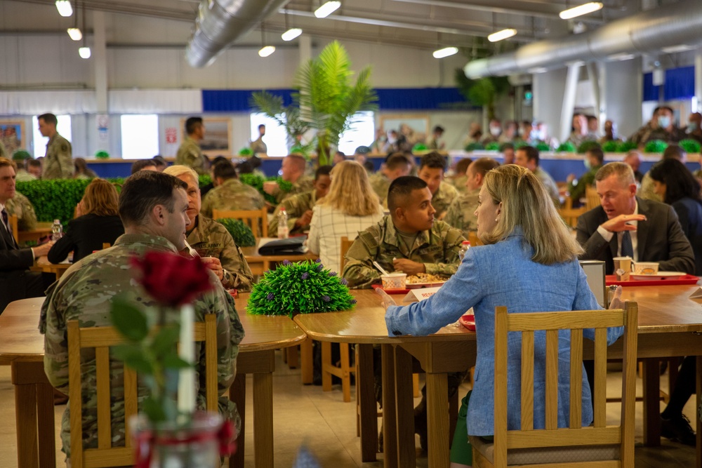 Ambassador Julianne Smith visits Mihail Kogălniceanu Air Base, Romania