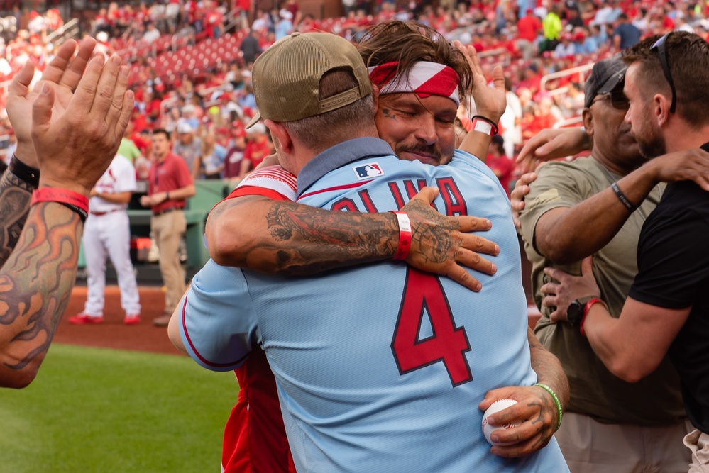 Military Appreciation at St. Louis Cardinals baseball game