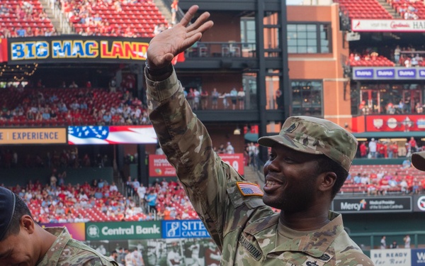 Military Appreciation at St. Louis Cardinals baseball game