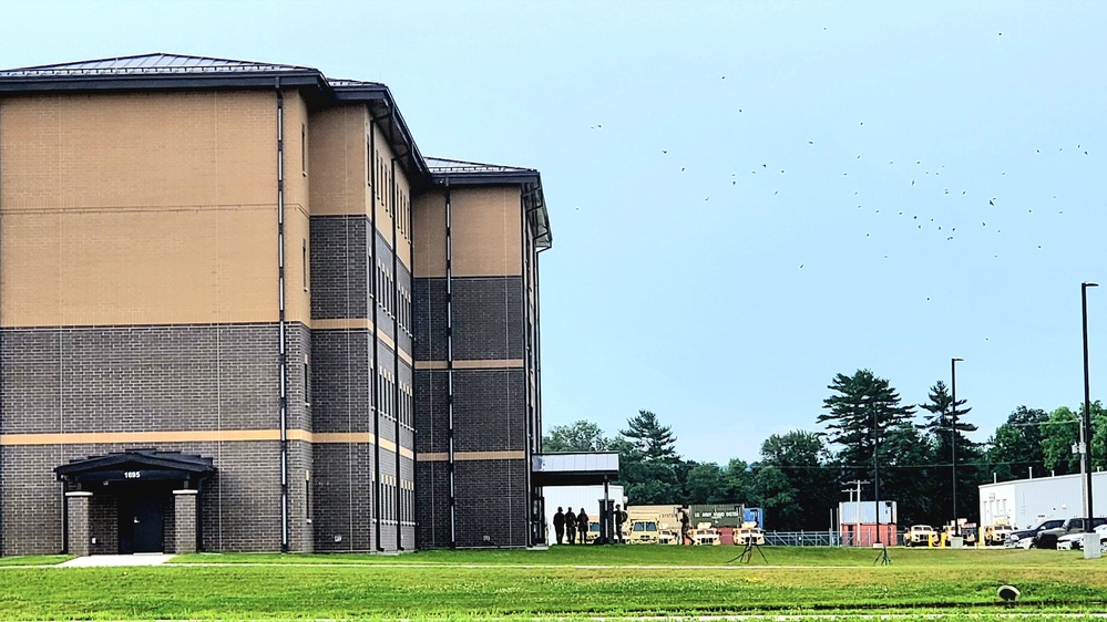 Troops stay at recently completed transient troops training barracks at Fort McCoy
