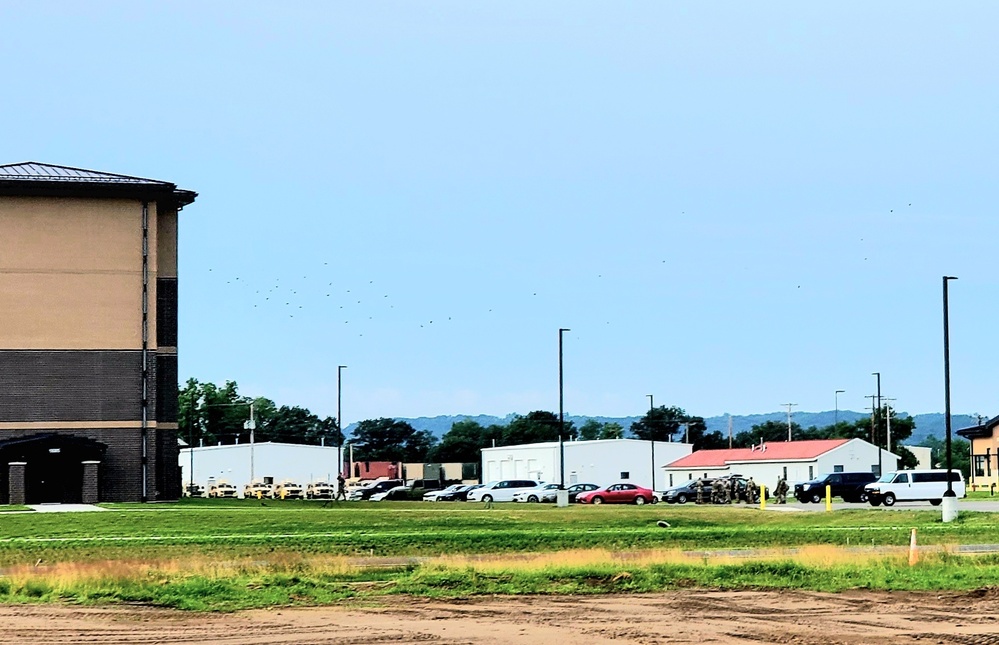Troops stay at recently completed transient troops training barracks at Fort McCoy