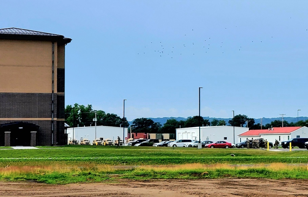 Troops stay at recently completed transient troops training barracks at Fort McCoy
