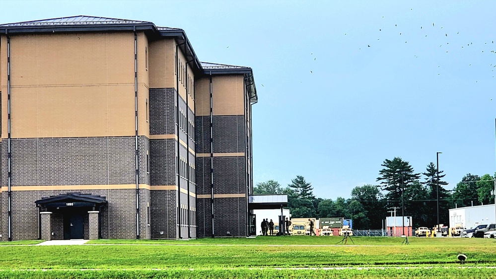 Troops stay at recently completed transient troops training barracks at Fort McCoy