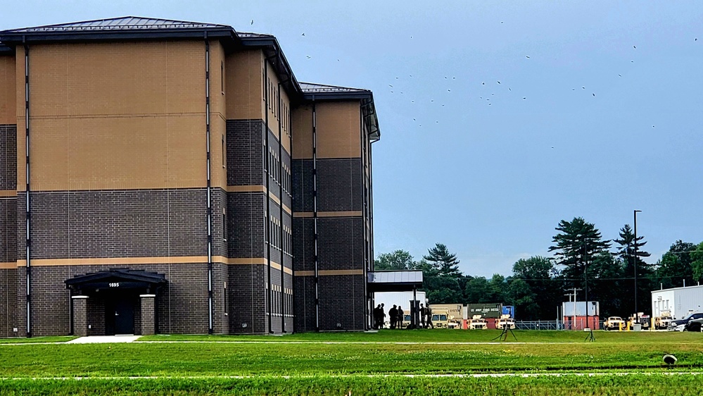 Troops stay at recently completed transient troops training barracks at Fort McCoy