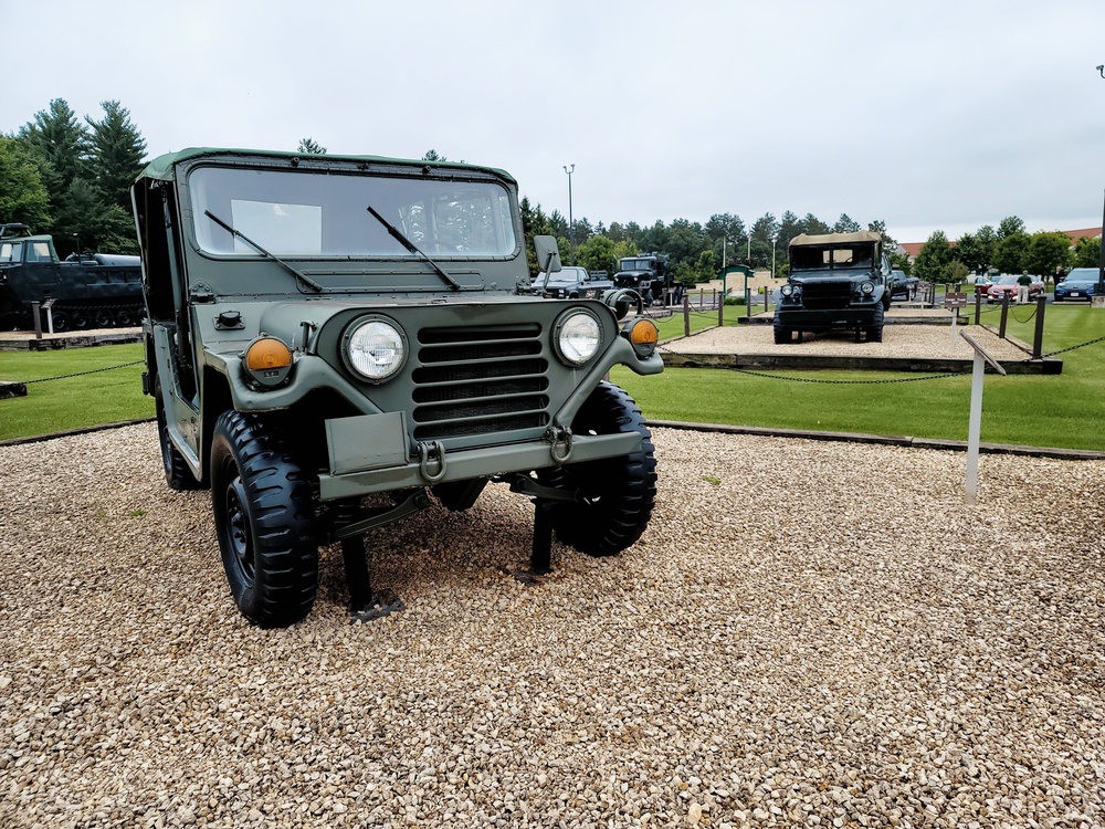 Fort McCoy's Equipment Park in historic Commemorative Area