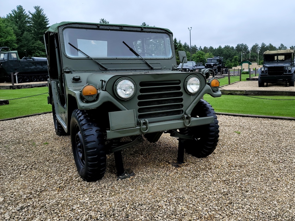 Fort McCoy's Equipment Park in historic Commemorative Area