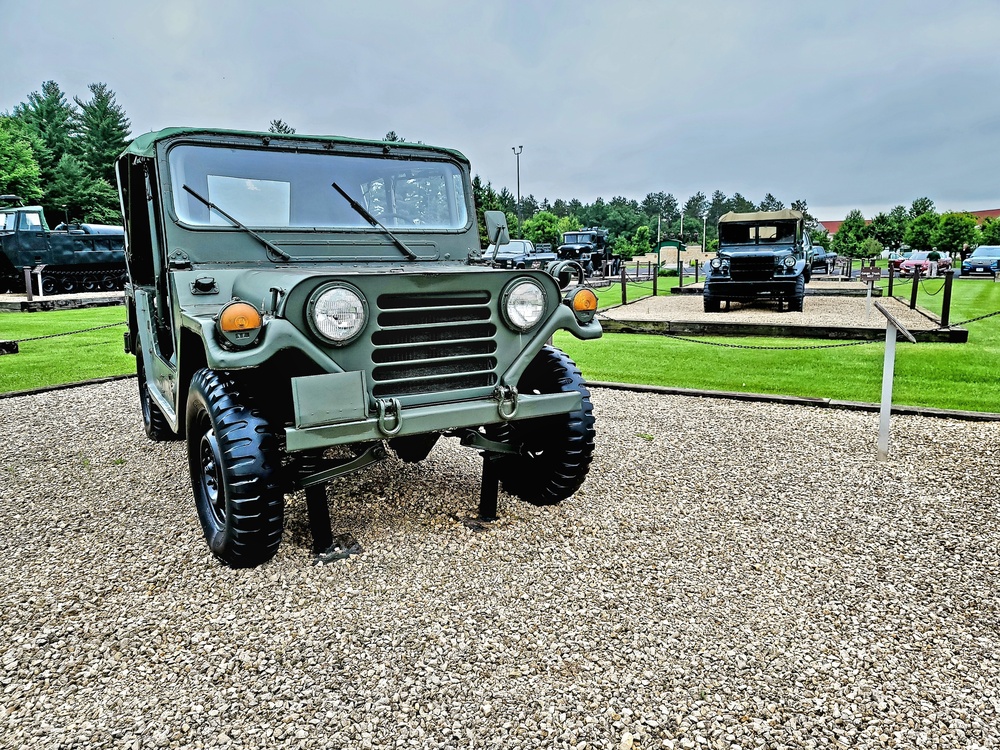 Fort McCoy's Equipment Park in historic Commemorative Area