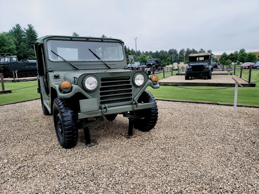 Fort McCoy's Equipment Park in historic Commemorative Area