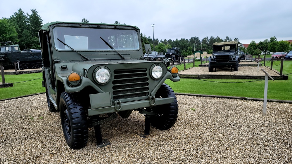 Fort McCoy's Equipment Park in historic Commemorative Area