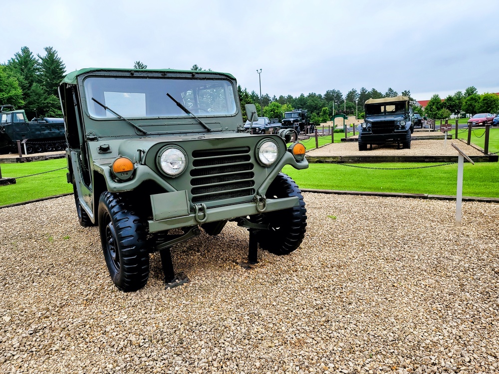 Fort McCoy's Equipment Park in historic Commemorative Area