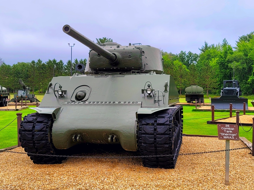 Fort McCoy's Equipment Park in historic Commemorative Area