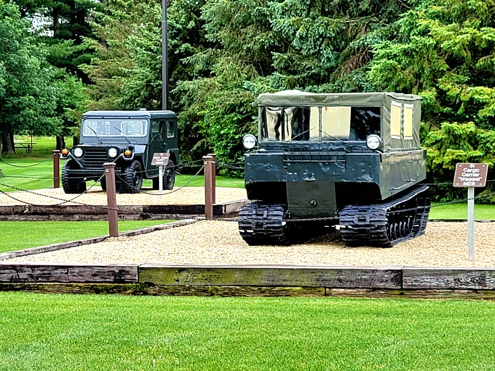 Fort McCoy's Equipment Park in historic Commemorative Area