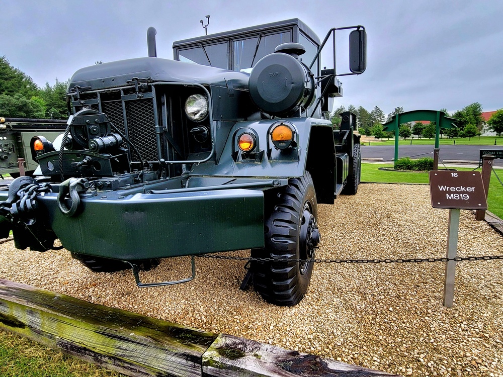 Fort McCoy's Equipment Park in historic Commemorative Area