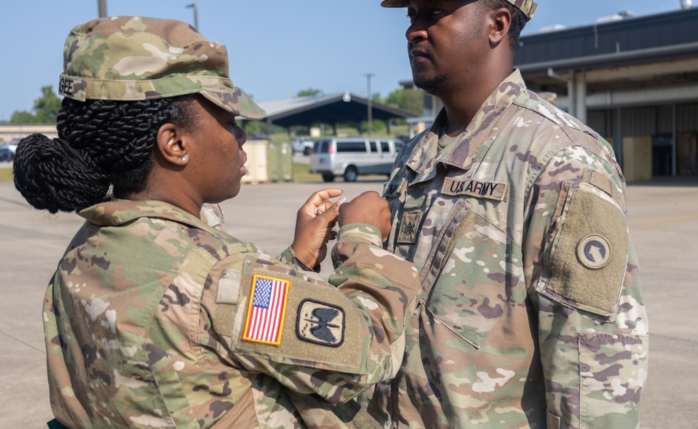 Sgt. Moye promotion ceremony