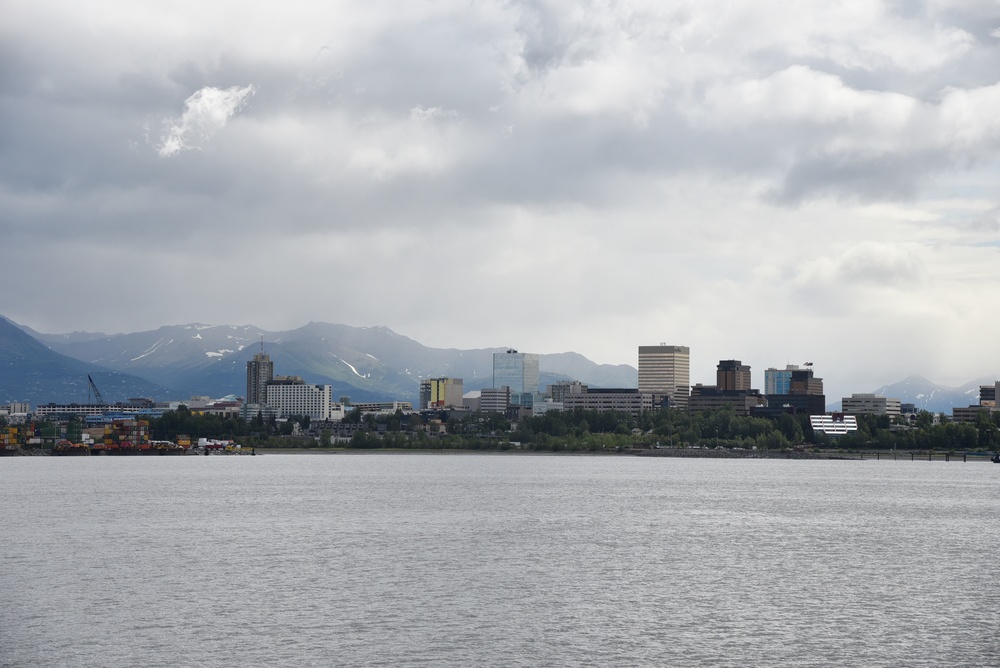 Skyline of the city of Anchorage