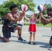 Harlem Globetrotters visit Team Moody